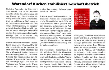 Küchennews Unternehmen 30.04.20